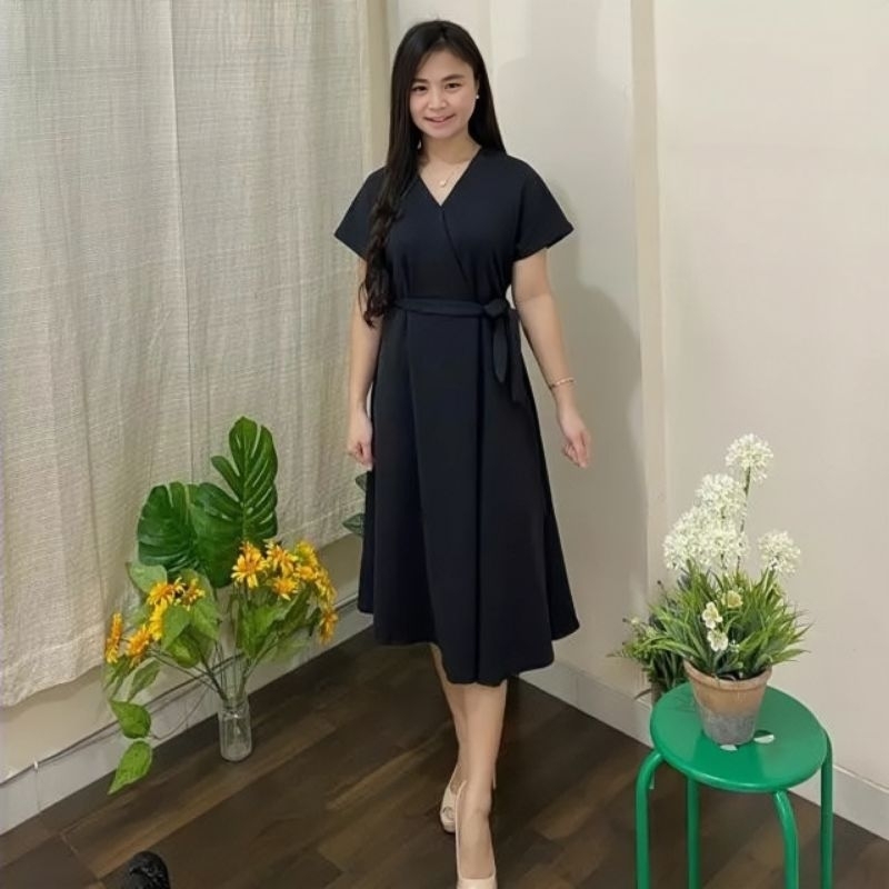 nayla dress casual formal kondangan kantor Dress pesta scuba fashion wanita