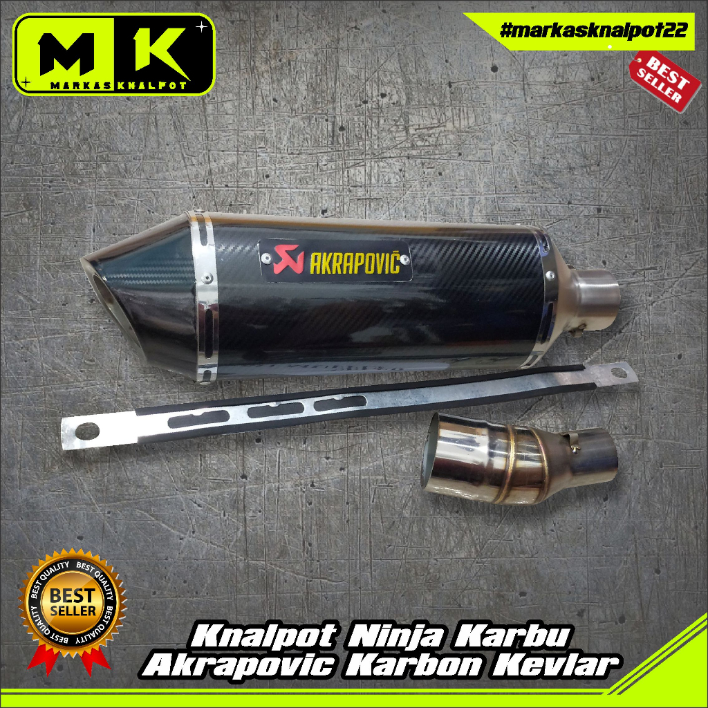 knalpot ninja 250 karbu fi akrapovic karbon kevlar