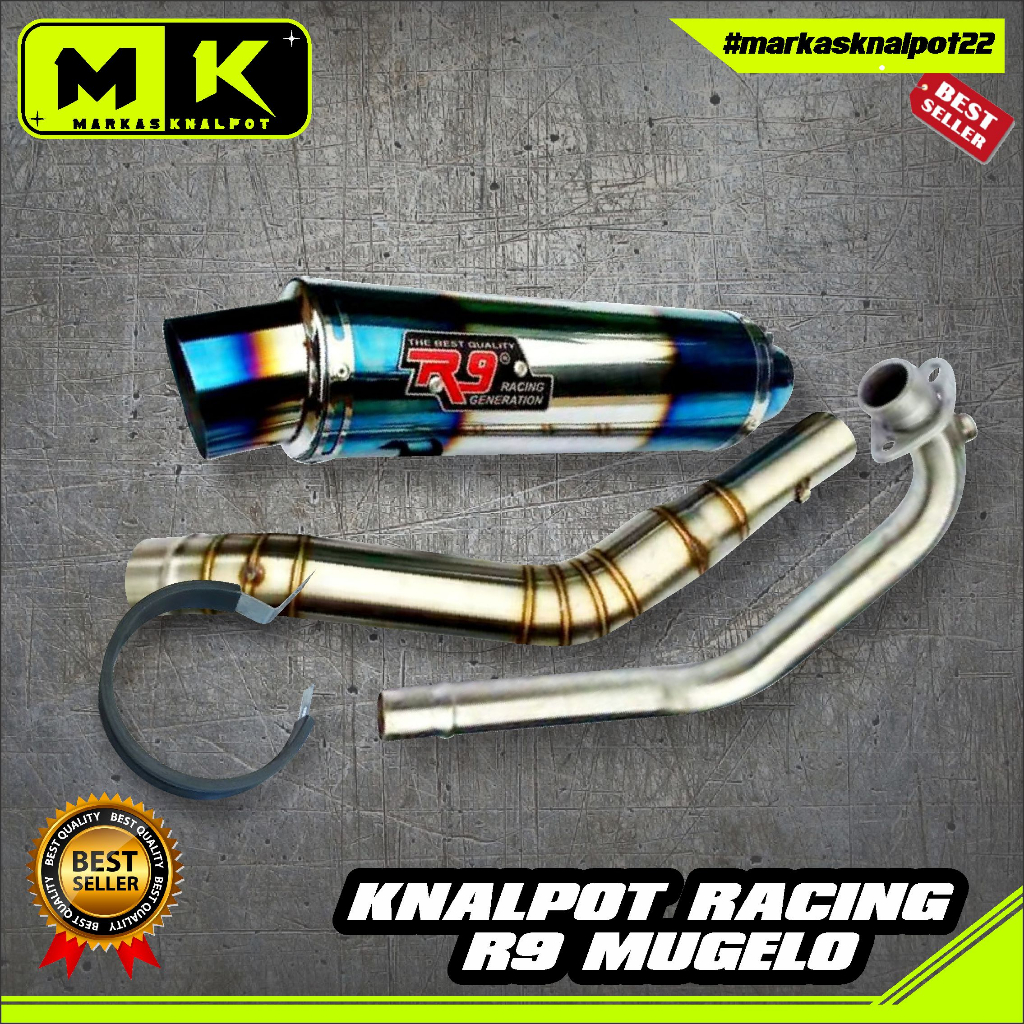 KNALPOT RACING R9 MUGELO CB150 OLD NEW CB150R MEGAPRO DLL.KNALPOT R9 KNALPOT BERKUALITAS