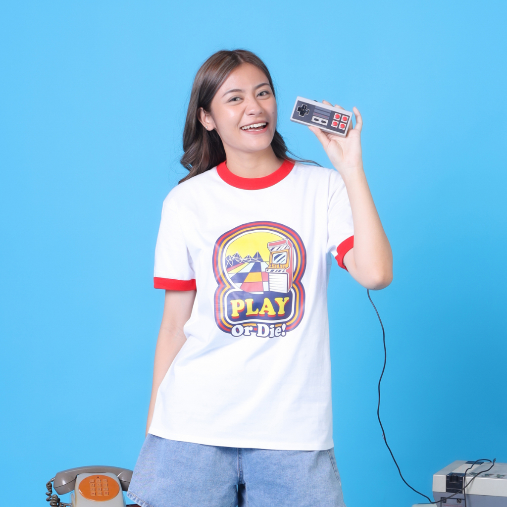 Kaos Distro Ringer Play Or Die New States Apparel Premium Pria dan Wanita