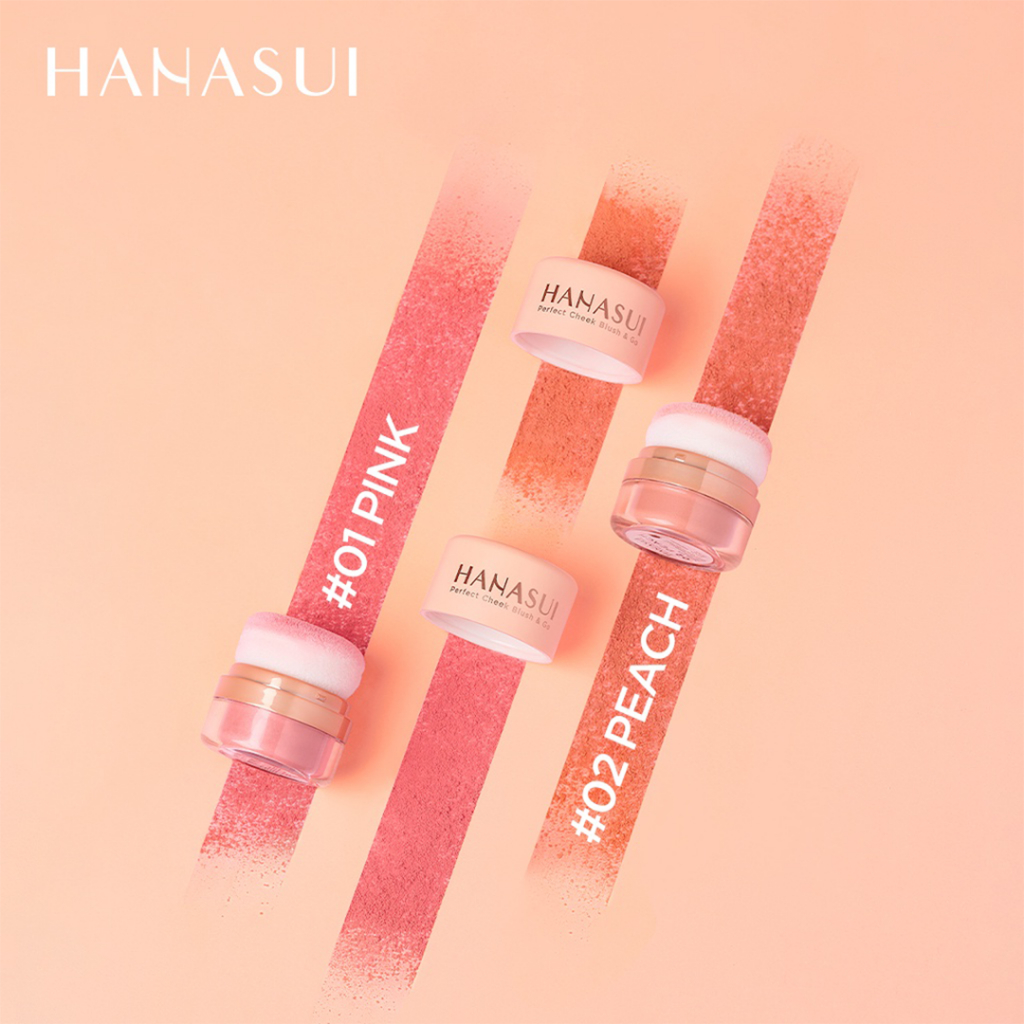 ❤ BELIA ❤ HANASUI Perfect Cheek Blush &amp; Go 2.5g | Powder Blush On | Perona Wajah