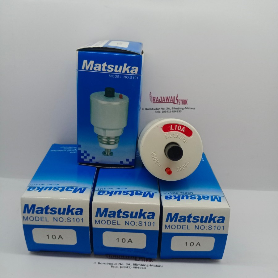 sekring listrik otomatis matsuka 10A pengaman konsleting rumah lama