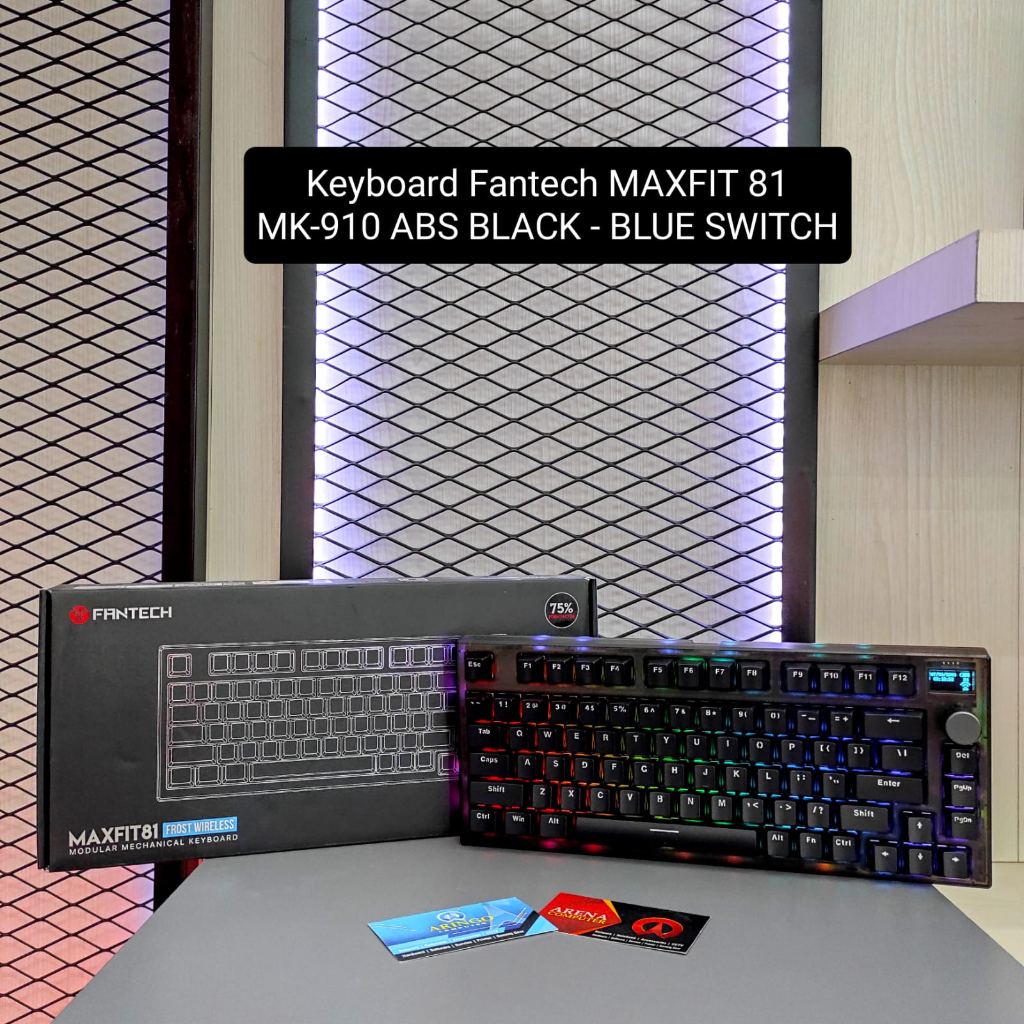 Keyboard Fantech MAXFIT 81 MK-910 BLACK - BLUE SWITCH