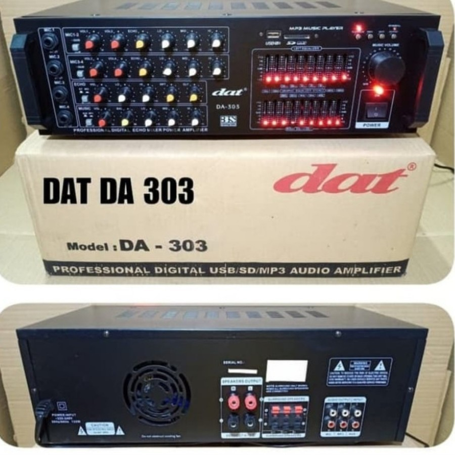 Amplifier Karaoke DAT DA 303 DA303 ORIGINAL AMPLI DAT DA 303