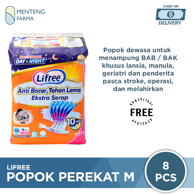 Lifree Popok Perekat M8 - Popok Perekat Dewasa Anti Bocor