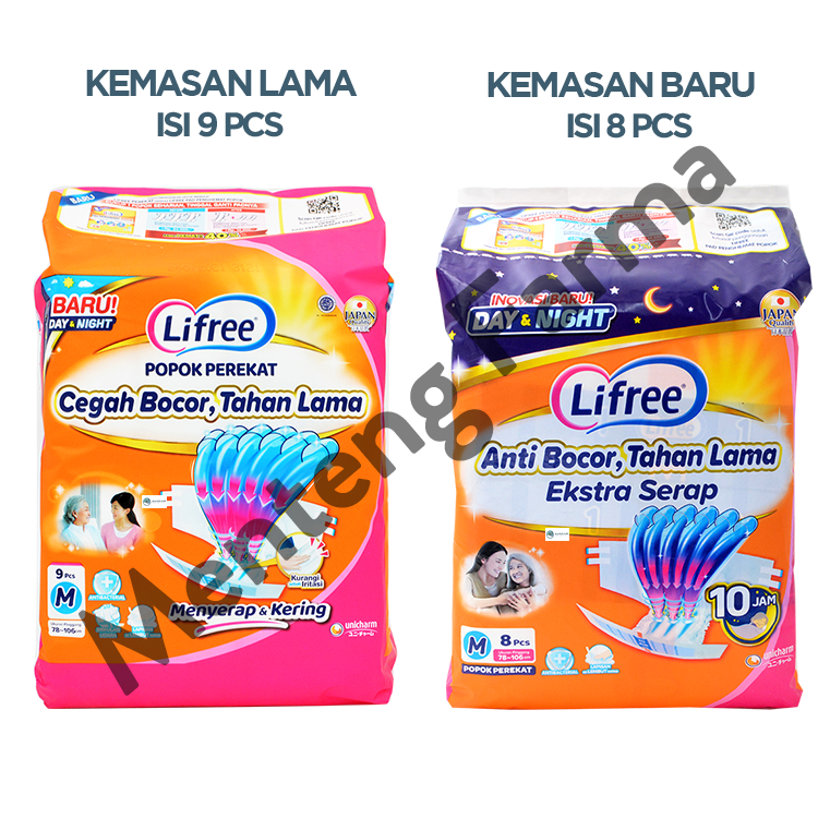 Lifree Popok Perekat M8 - Popok Perekat Dewasa Anti Bocor