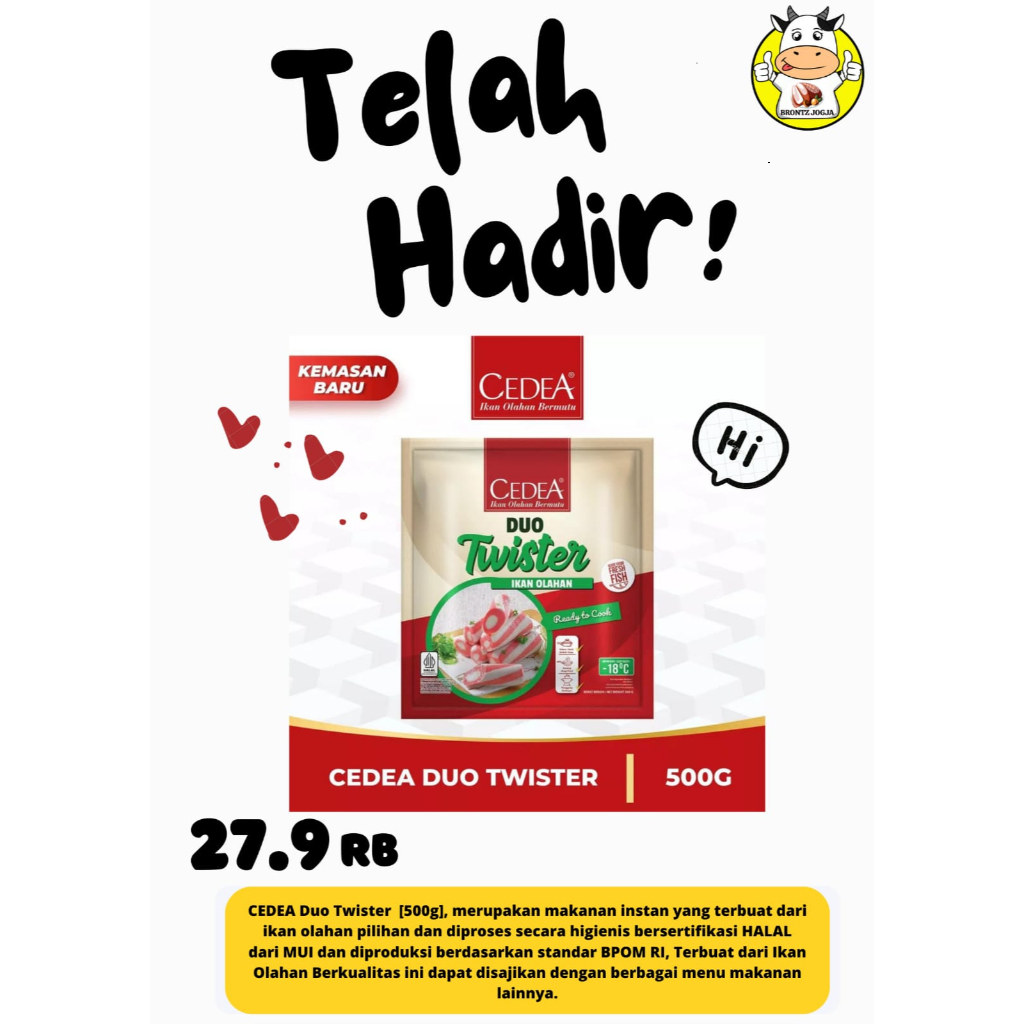 

CEDEA DUO TWISTER 500GR - FROZEN FOOD - BRONTZ JOGJA