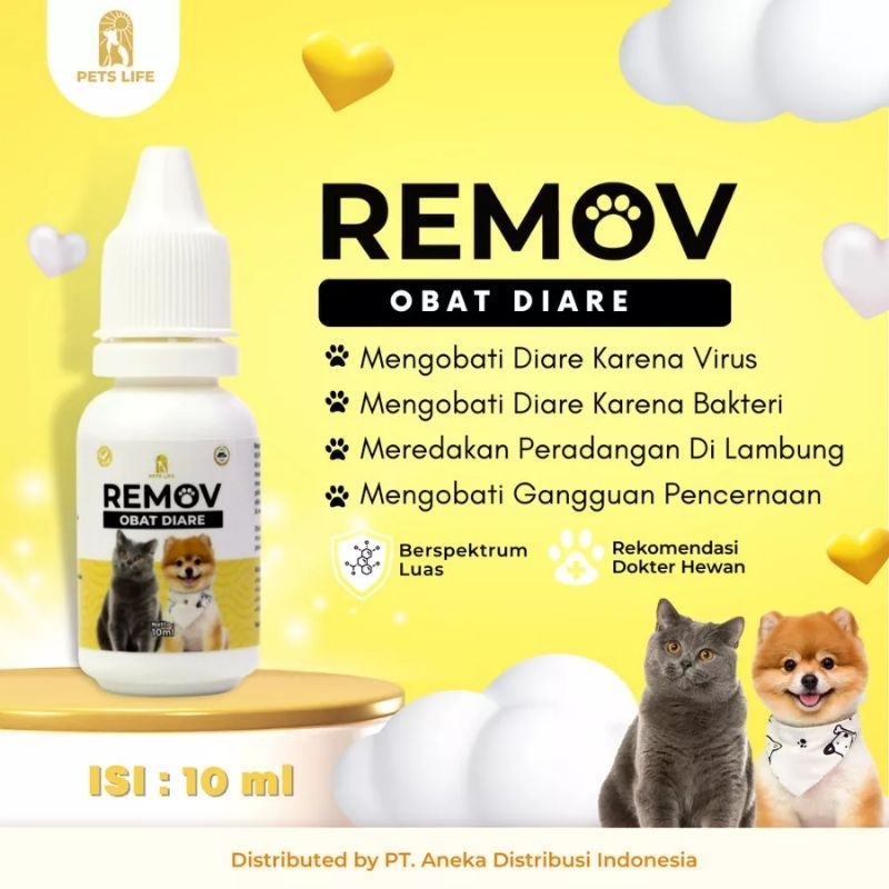 REMOV OBAT DIARE KUCING DAN ANJING 10ML