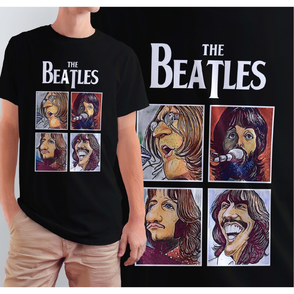 kaos pria THE BEATLES keren/kaos distro original