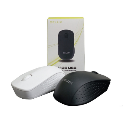 ITSTORE Delux Optical Mouse Wireless Tanpa Kabel M136 Original