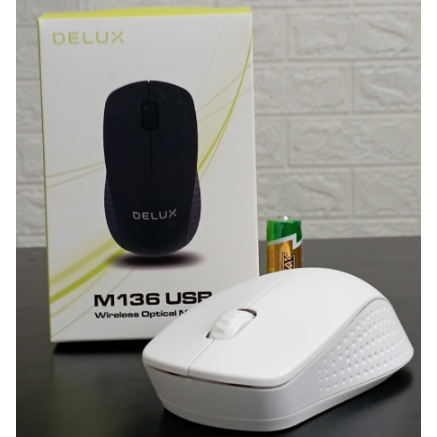 ITSTORE Delux Optical Mouse Wireless Tanpa Kabel M136 Original