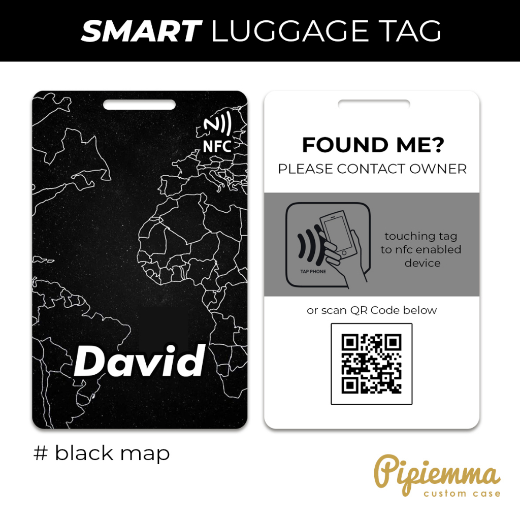 Gantungan Koper NFC Tag Koper Luggage Tag Bagtag Travel