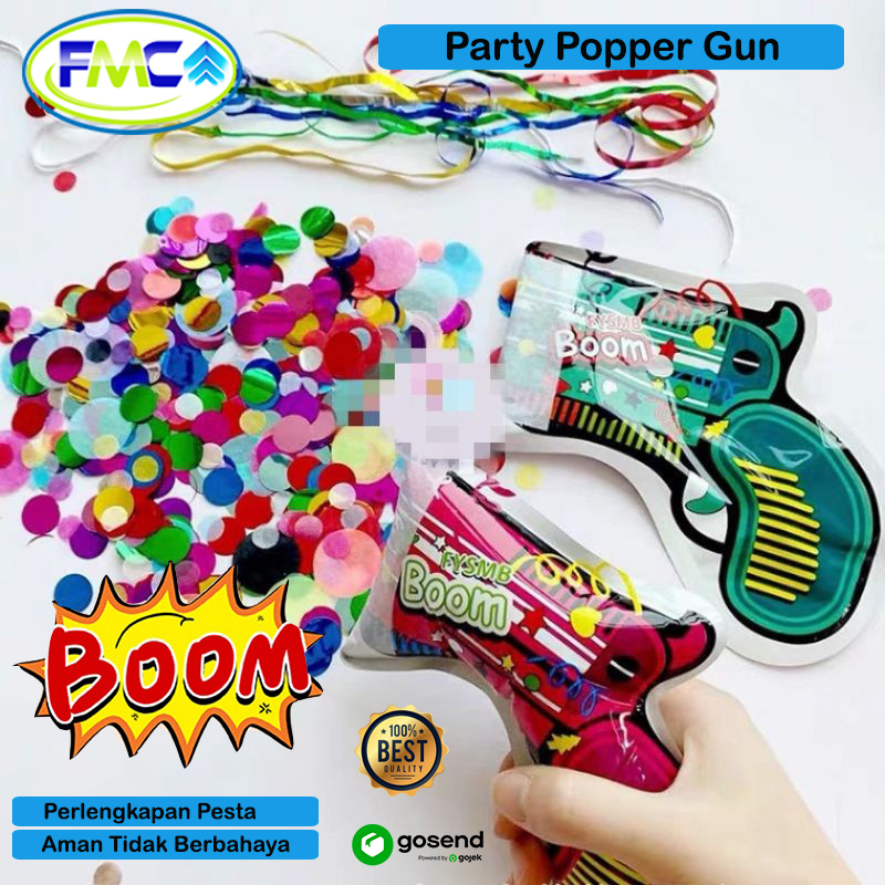 Popper Party Confetti Mini Piston Gun Kejutan Pesta Ulang Tahun Anak Dewasa Surpaise Murah