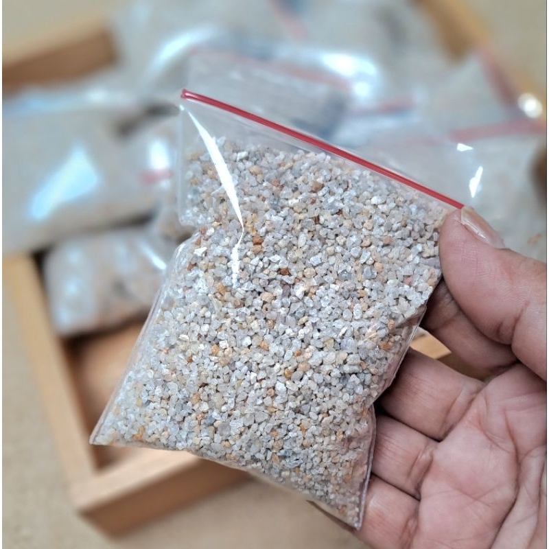 lem dan pasir tambahan utk paket frame kerang