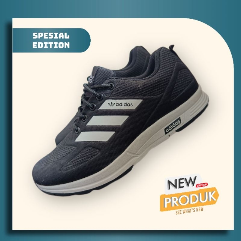 100% REALPICT - SEPATU SNEAKERS ADIDAS DURAMO PRIA WANITA HITAM PUTIH / SEPATU OLAHRAGA RUNNING PRIA ADIDAS BLACK WHITE / SEPATU SNEAKERS ADIDAS PRIA WANITA