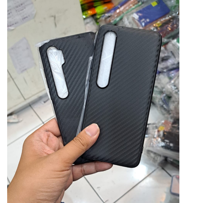 XIAOMI Mi 10 Mi NOTE 10 Mi NOTE 10 PRO CASE SOFTCASE SLIM FIT FULL CARBON CASE SILIKON BLACK KARBON CASING COVER