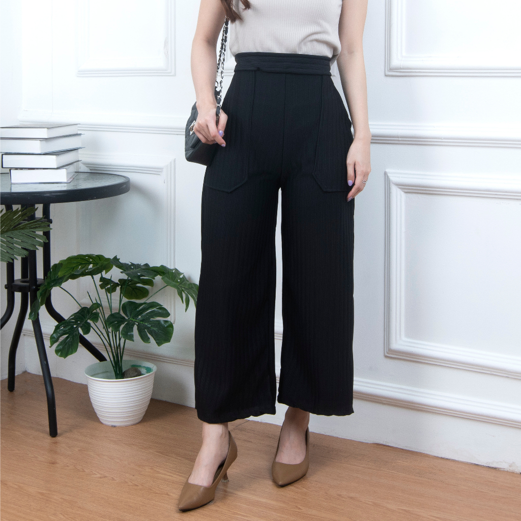 KARINA PANTS WANITA / KULOT KNIT - CELANA KULOT WANITA