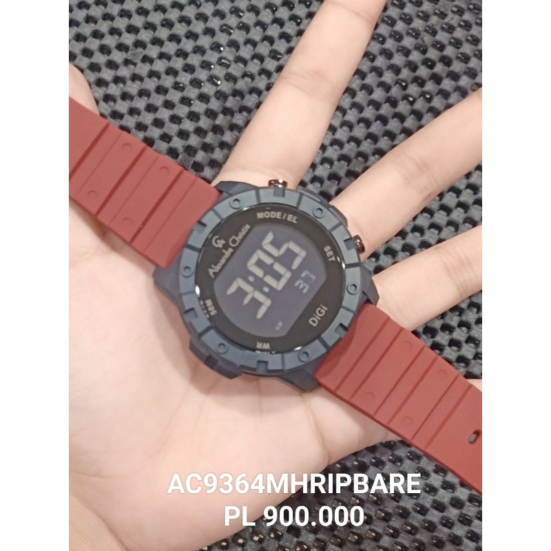 JAM TANGAN DIGITAL AC9364 / ALEXANDRE CHRISTIE DIGI AC 9364 RUBBER ORIGINAL