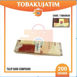 

( 1/5 batang ) TULIP DARK DCC super compound cokelat batang