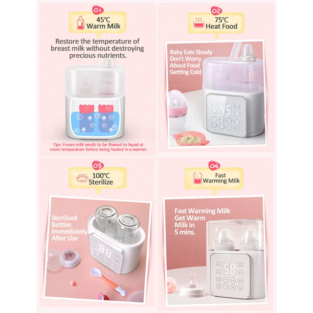 Baby Bottle Warmer 6 in 1 Multifunction