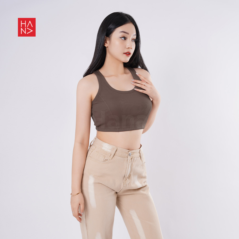 Hana Fashion - Alvita Knit Tank Top Wanita - TT310