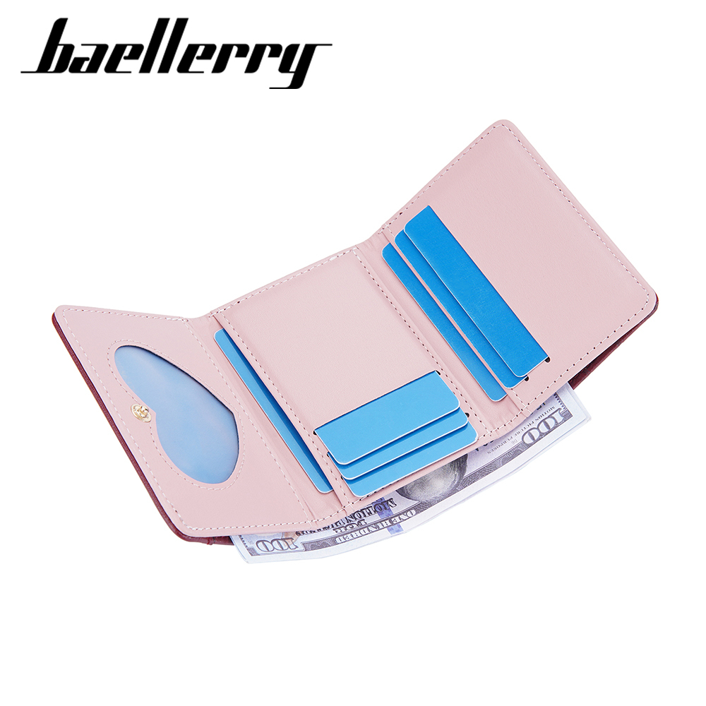 BAELLERRY N8322 Dompet Wanita Lipat Kecil Bahan Kulit PU Leather Premium WATCHKITE WKOS