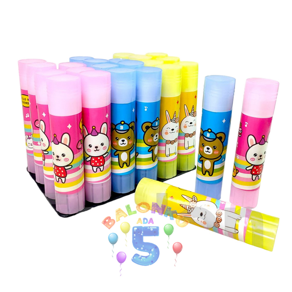 

1 Pcs Glue Stik Fancy ukuran kecil, lem stik, lem murah fancy