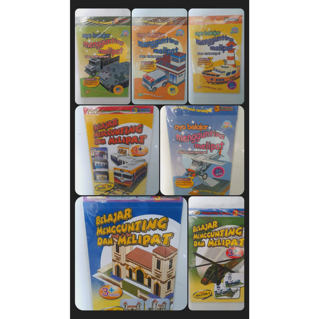 Ayo Belajar Menggunting, Melipat dan Menempel 3 Dimensi