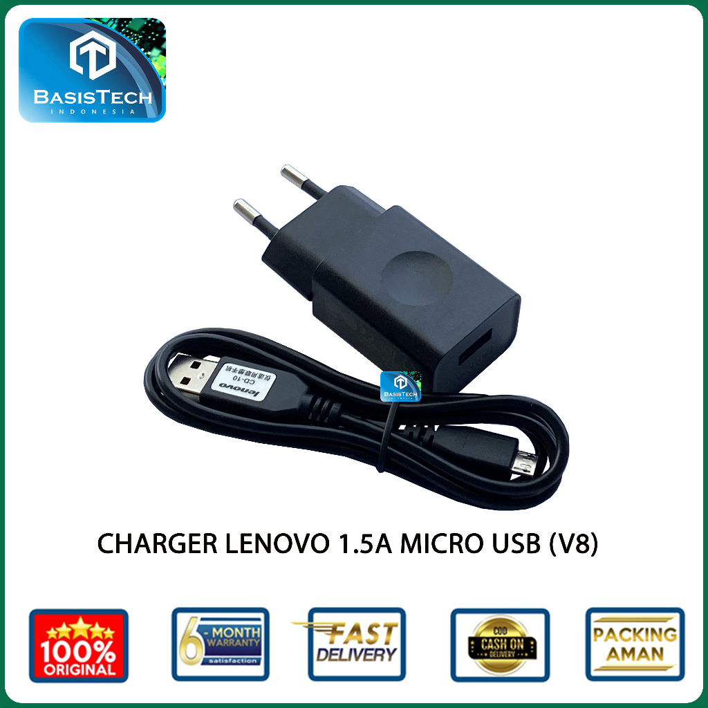 CHARGER LENOVO MICRO USB V8 1.5A ORIGINAL HIGH QUALITY