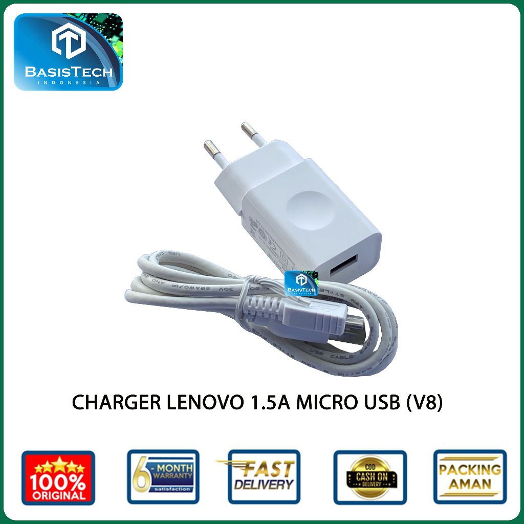 CHARGER LENOVO MICRO USB V8 1.5A ORIGINAL HIGH QUALITY