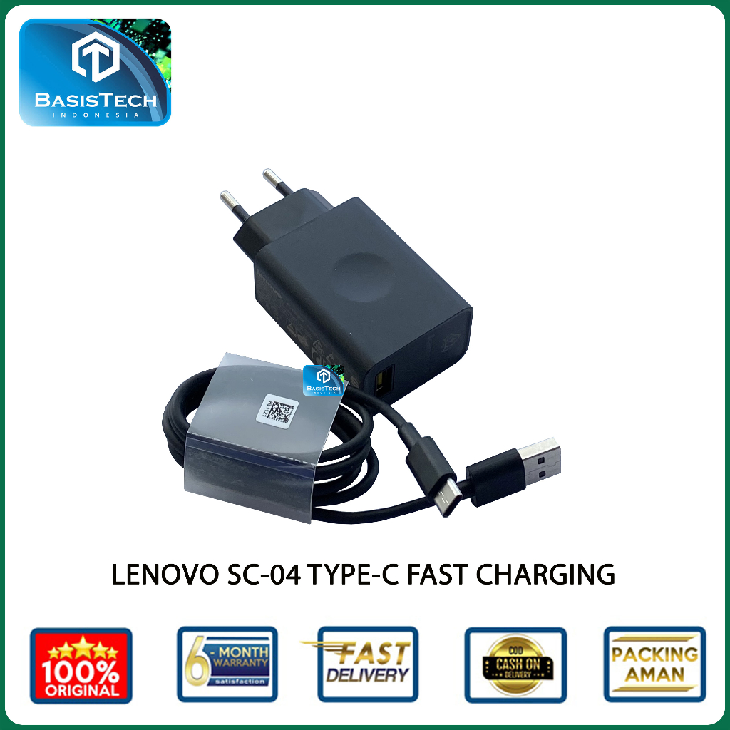 CHARGER LENOVO TYPE-C 1.8A FAST CHARGING ORIGINAL HIGH QUALITY