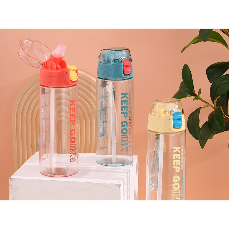 BOTOL MINUM KEEP GOING 600 ML BOTOL PLASTIK FREE SEDOTAN 2818