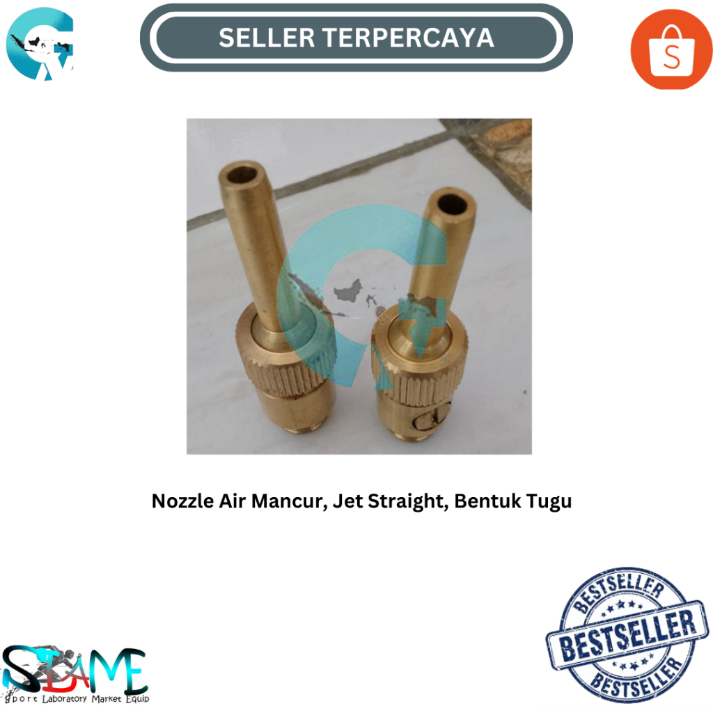 Nozzle Air Mancur, Jet Straight, Bentuk Tugu
