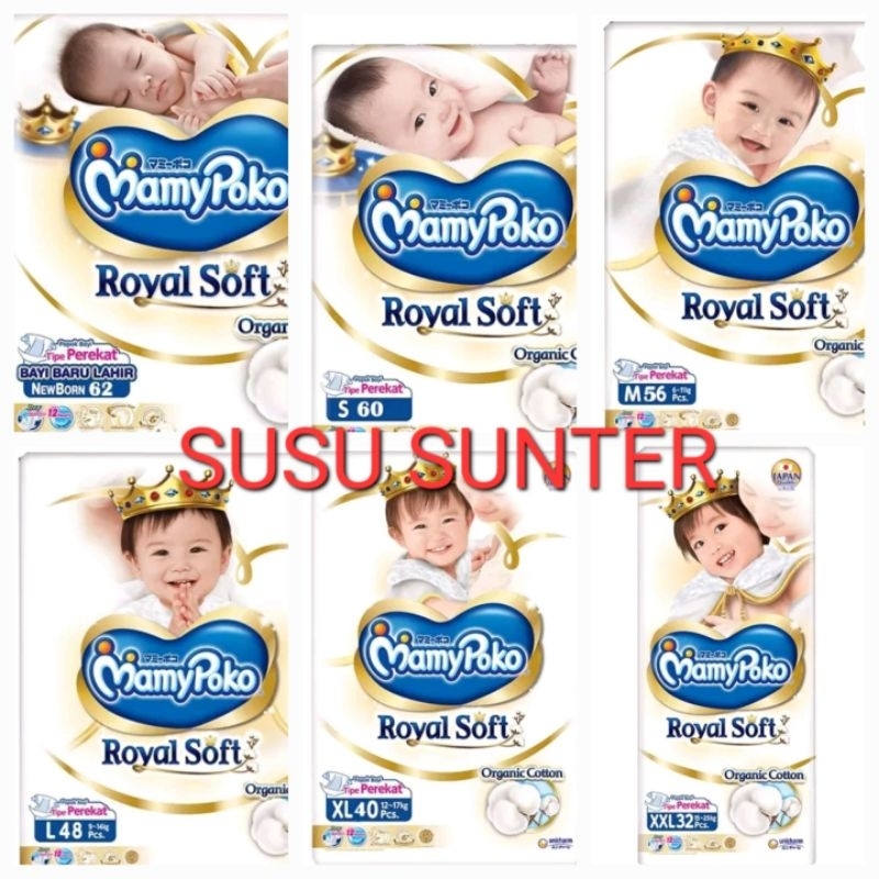 MAMY POKO ROYAL SOFT TAPE PEREKAT NB62 S60 M56 L48 XL40 XXL32/MAMYPOKO/PEREKAT/NB 62/S 60/M 56/L 48/XL 40/XXL 32