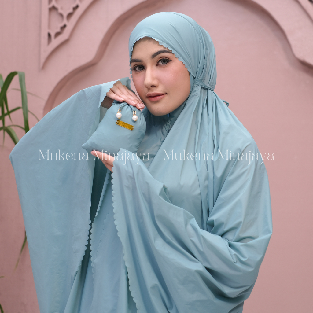 MINAJAYA - Free Sajadah Mukena Lasercut 3IN1 Mini Parasut Korea Premium  Mukena Travel Ainun