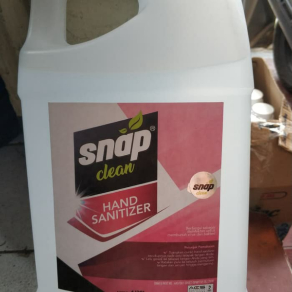 

Diskon cair cegah Dijual sanitizer hand 4L virus clean Snap cairan antiseptik