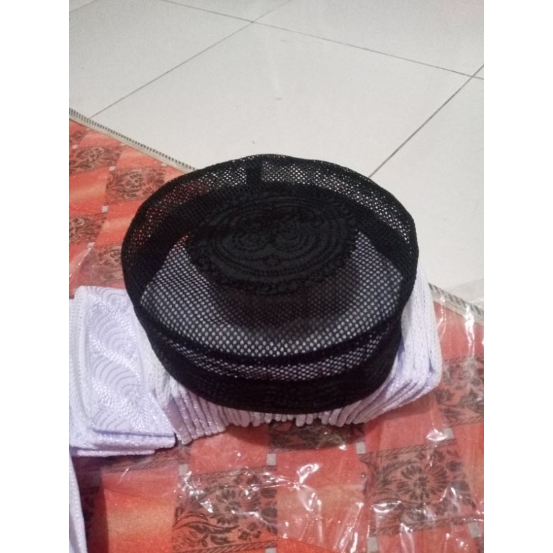 ikaf hitam hjir-peci jaring-peci madinah(20 pcs)