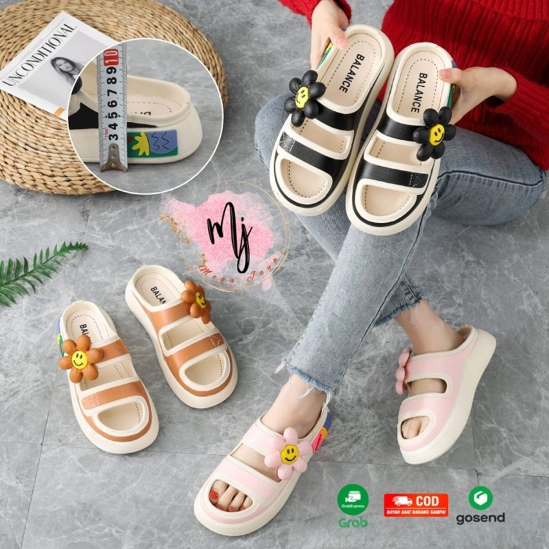 Sandal Wanita Clog Ban 2 Kekinian Balance Import 029-F3