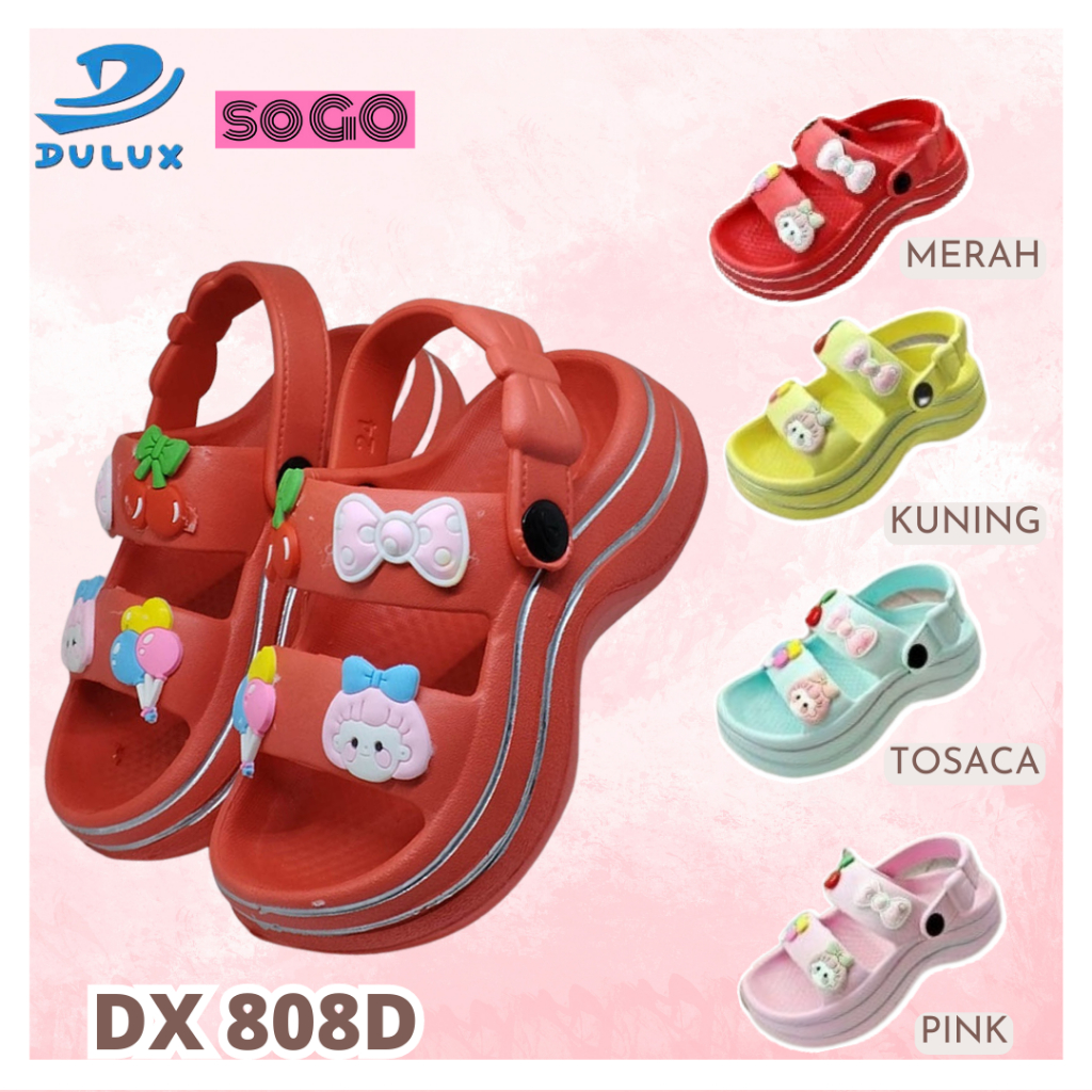 sogo DULUX 808ED sandal anak perempuan tali belakang fuji murah berkualitas anti air tahan lama ringan