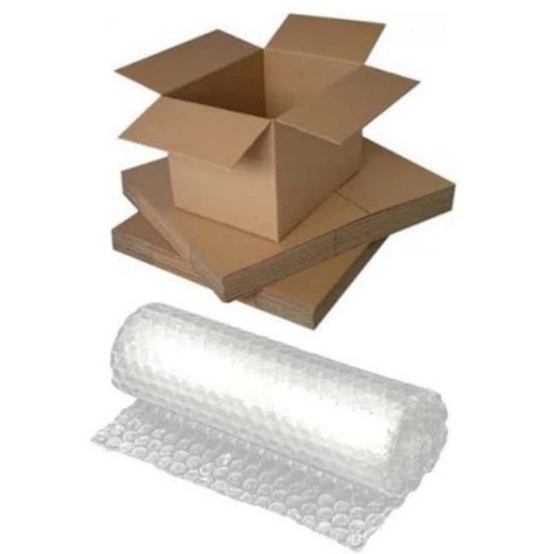 

Bubble wrap / kardus / packing tambahan / pengaman paket