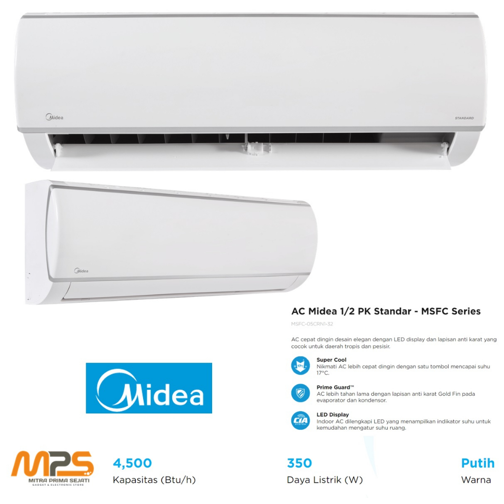 AC Midea 0,5 PK SFC-05CRN2X