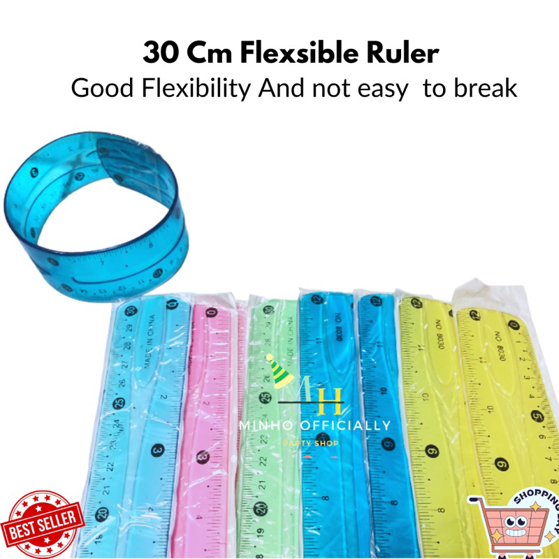 

Penggaris lentur 30 Cm flexible ruler mistar-Pcs