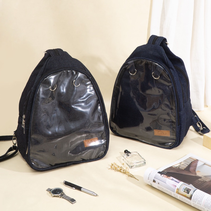 ITABAG Crossbody Backpack Denim Casual Ita Bag Anima Event Clear Bag Itabag Cute