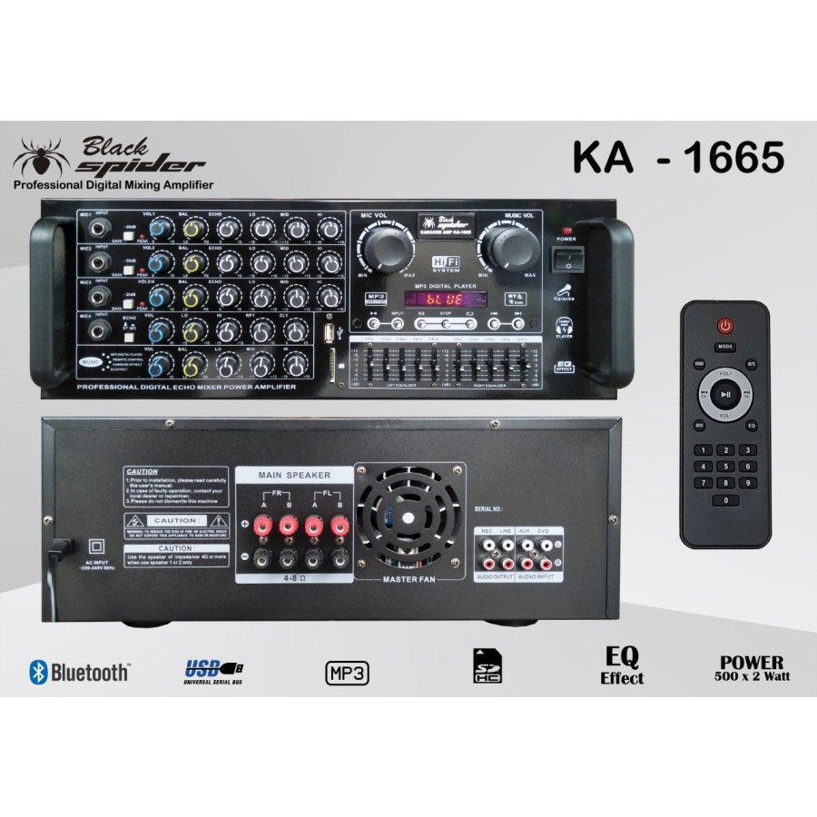 POWER AMPLI BLACK SPIDER KA1665