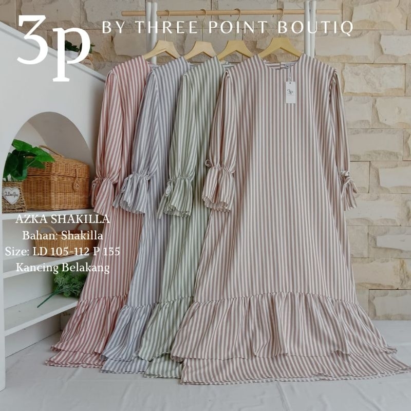 Dress Azka Shakilla 3Point Boutiq