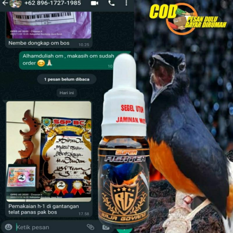 SUPER FIGTHER RG/VITAMIN BURUNG MURAI BATU/DOPING BURUNG MURAI BATU