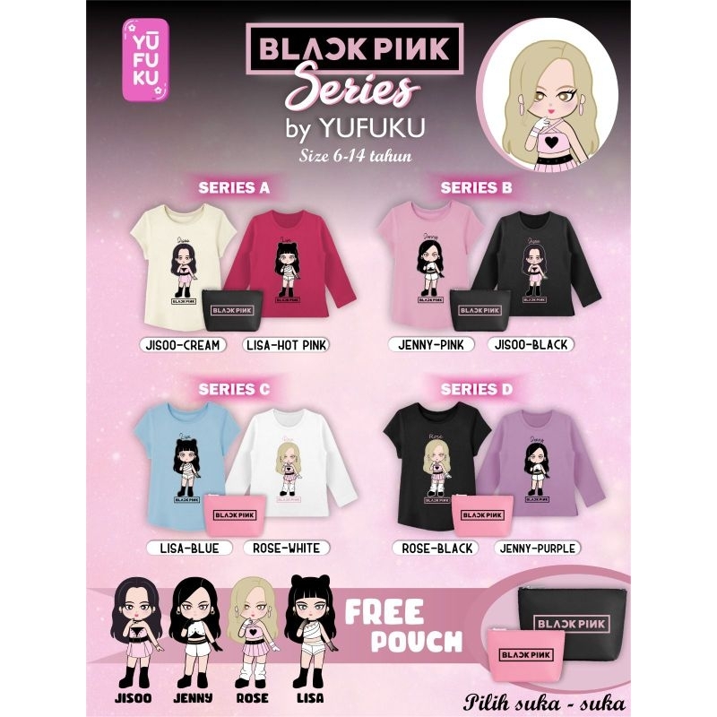 Pre Order ‼️ Blackpink Series free Pouch by Yufuku