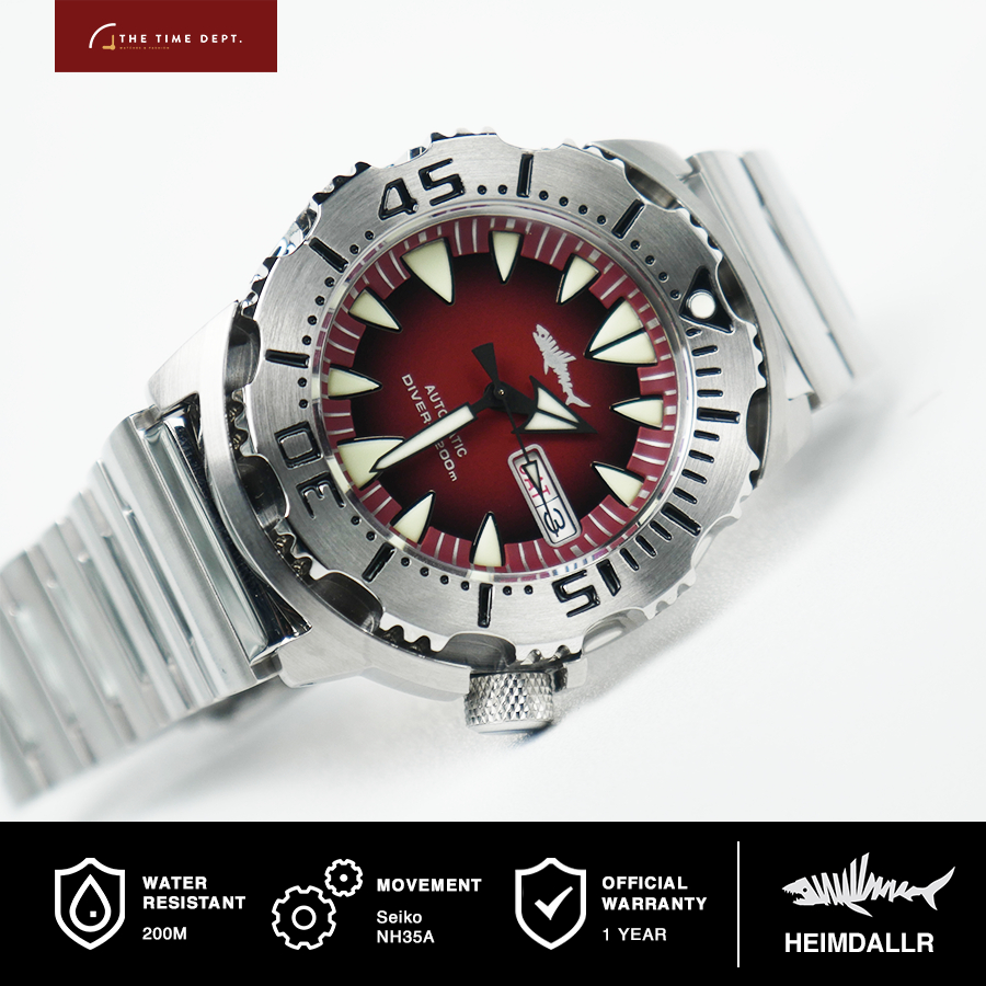 Heimdallr Sharkey HMSK01 Monster Seiko NH35A Jam Tangan Diver Pria