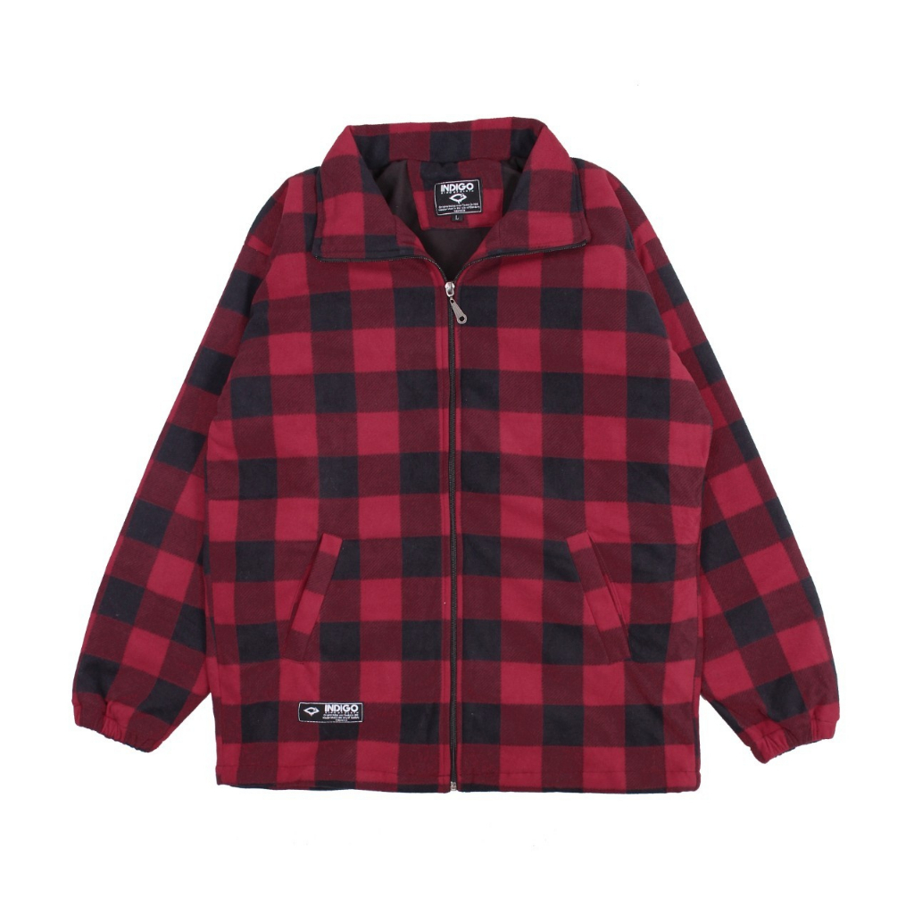 INST Jaket Kemeja Flanel Plaid Motip Kotak