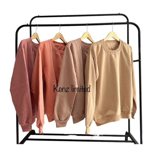 Sweater polos basic pria wanita (unisex)